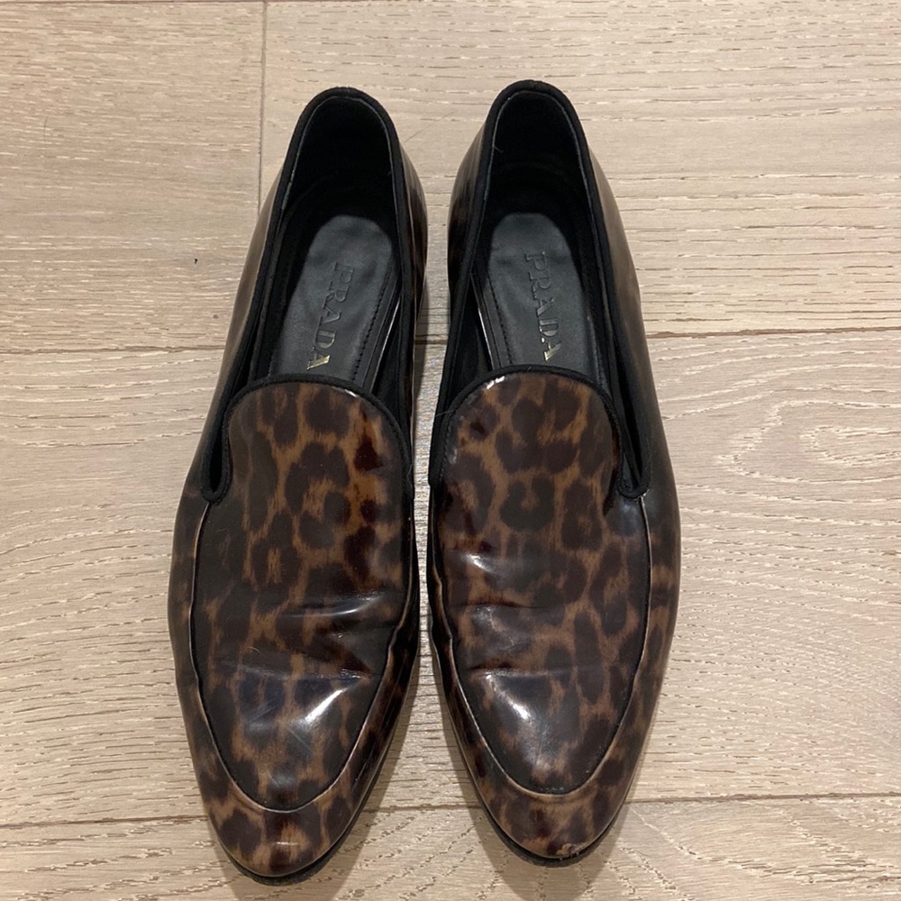 PRADA loafers EU size 38 women. Not in brand new condition, minor scuff marks.